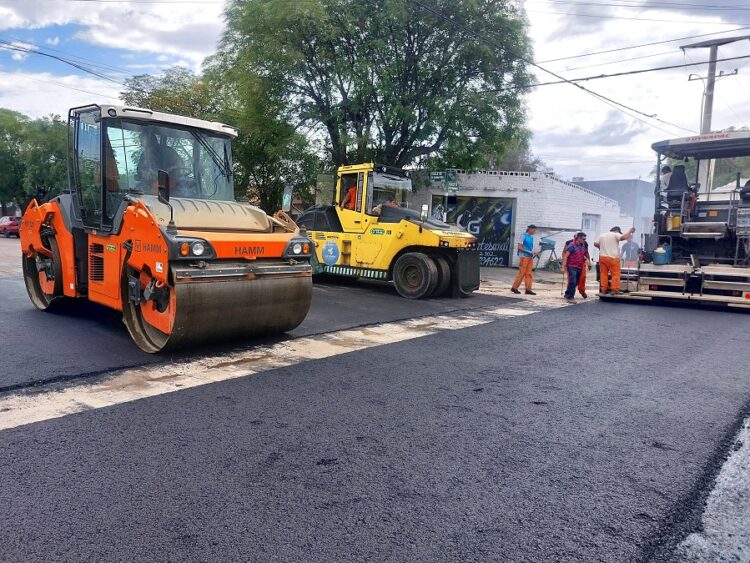 Plan semanal de trabajo de pavimentación urbana en General Pico